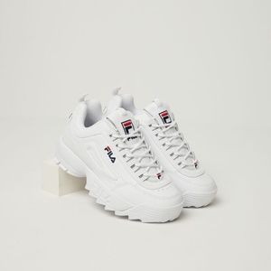 White Fila Disrupter 2